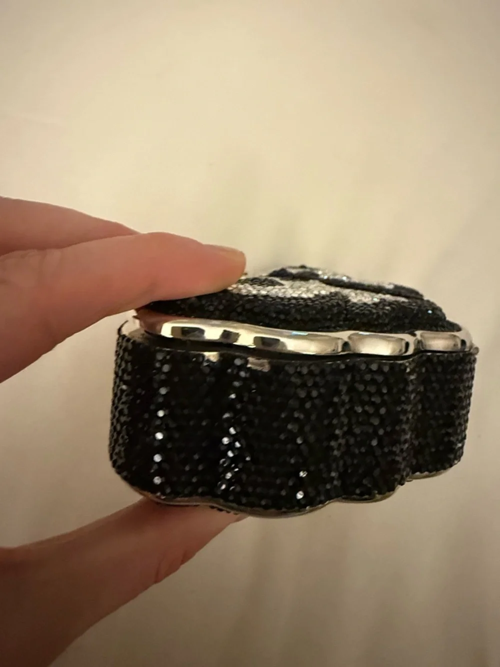 Judith Leiber Black and White Butterfly Clutch